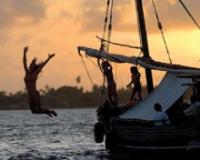 Sailing on a Dhow